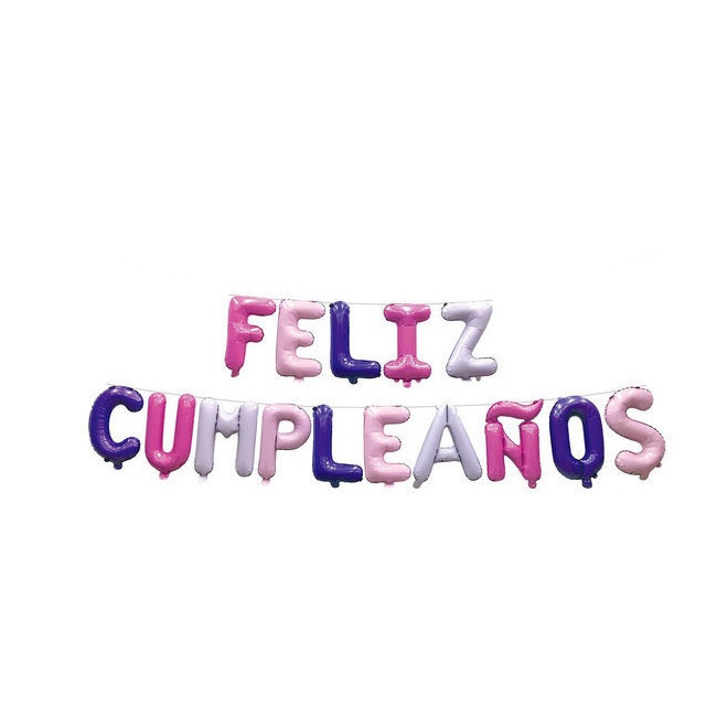 Balão Happy Birthday Letter 45cm - 17 unid.