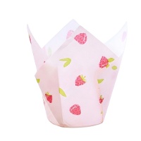 Cápsulas de tulipa de papel para muffins de framboesa - PME - 24 unid.