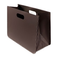 Porta-revistas dobrável em pele 40 x 20 x 20 x 30 cm - 1 unid.