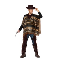 Fato de pistoleiro com poncho