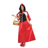 Fato de Capuchinho Vermelho com capa para mulher