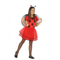 Fato de joaninha com tutu para rapariga