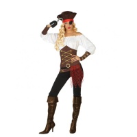 Fato de pirata com calças para mulher