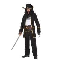 Fato de pirata preto para homem