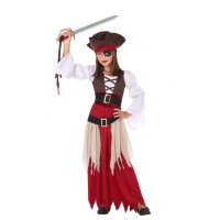 Fato de pirata do mar para menina