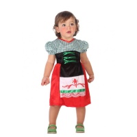 Fato de tirolês clássico para bebé menina
