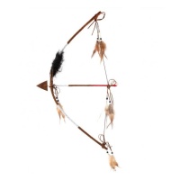 Conjunto arco e flecha índio - 63 cm