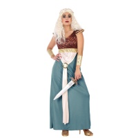Fato de Rainha Medieval Daenerys para mulher