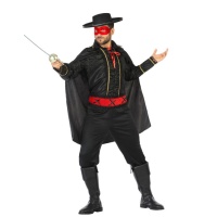 Fato de bandido o Zorro para homem
