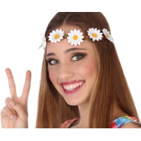 Bandolete de margaridas brancas