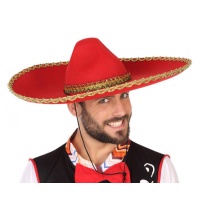 Chapéu mexicano vermelho