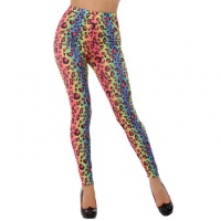 Leggings disco leopardo