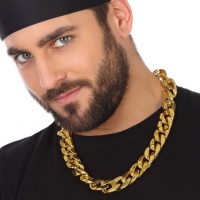 Colar de rapper dourado