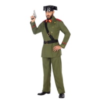 Traje de Guarda Civil com tricorn e cinto para homens