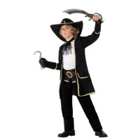 Fato de pirata preto para crianças