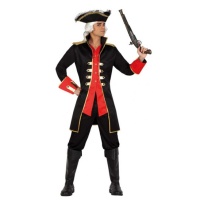 Fato de capitão pirata pirata para homens
