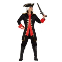 Fato de capitão pirata corsário para homem