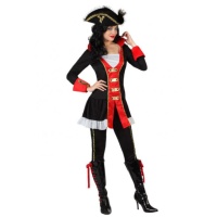 Fato de capitão pirata pirata para mulheres