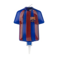 Vela em forma de camiseta do FC Barcelona