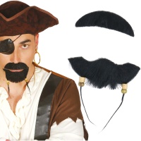 Bigode e barbicha de pirata