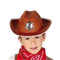 Chapéu de xerife para criança
