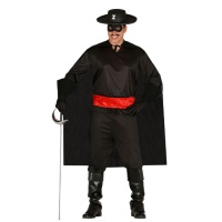 Fato de Zorro com capa para homem