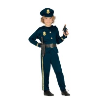 Fato de polícia com chapéu para crianças