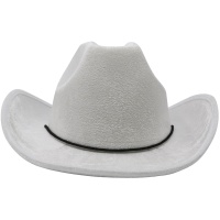 Chapéu de cowboy branco - 57 cm