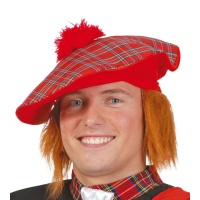 Chapéu de escocês com cabelo - 60 cm