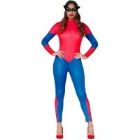 Fato de super-herói de aranha para mulher