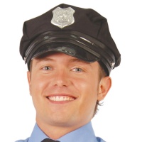 Chapéu de de polícia com viseira - 60 cm