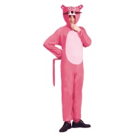 Fato de pantera cor-de-rosa