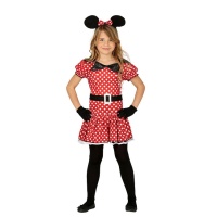 Disfarce de Minnie com vestido infantil