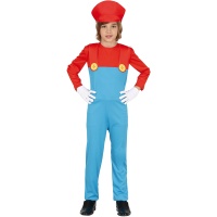 Fato de canalizador vermelho para rapaz