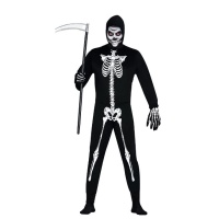 Disfarce de esqueleto de Halloween para adulto