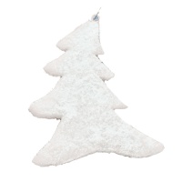 Pendente branco para a árvore de Natal de 12 cm