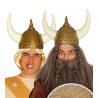 Capacete de viking com cornos - 55 cm