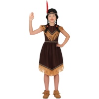 Fantasia de índia nativa para menina