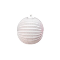 Lanterna de papel branco de 20 cm - 1 unidade