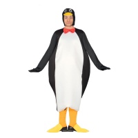 Fato de Pinguim com Laço para Adultos
