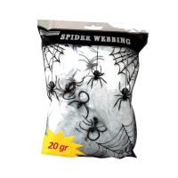Teia de aranha branca - 20 g