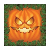 Guardanapos Sinister Pumpkin 16,5 x 16,5 cm - 12 unid.