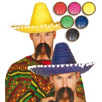 Chapéu mexicano com bolas - 45 cm