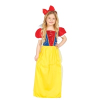 Fato de Branca de Neve com Vestido Comprido para Menina