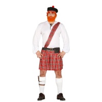 Traje escocês tradicional com saia para homens