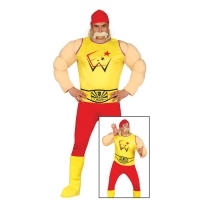 Fato de Hulk Hogan Musculado Hulk Hogan Adulto