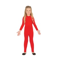 Maillot macacão vermelho infantil