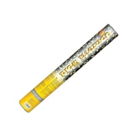Canhão de confettis dourado - 40 cm