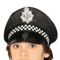Boné de polícia urbano para criança - 55 cm