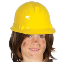 Capacete de construção amarelo para crianças - 54 cm